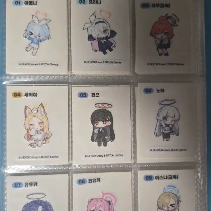 [BUNJANG] Blue Archive 2nd Edition Sticker Set & Photocard Bundle / 블아 2차 띠부씰, 포카 일괄 판매