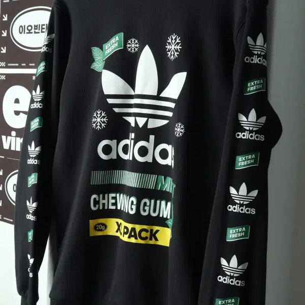 [BUNJANG] Adidas Mint Trefoil Sweatshirt (L-XL) / (L-XL) 아디다스 맨투맨 티셔츠 민트 트레포일 희귀-H38596