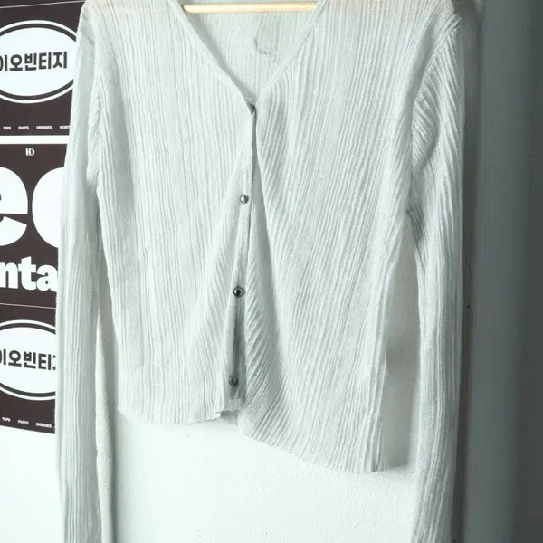 [BUNJANG] MISO Thin Seersucker Cardigan / W(M) 미쏘 니트 시어서커 얇은 시원 가디건-H38549