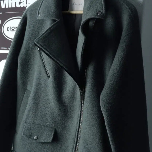 [BUNJANG] Melbon Zip-up Windbreaker Jumper Jacket / W(F) 멜본 집업 바람막이 점퍼자켓 울 라이더 크롭 코어-H38499