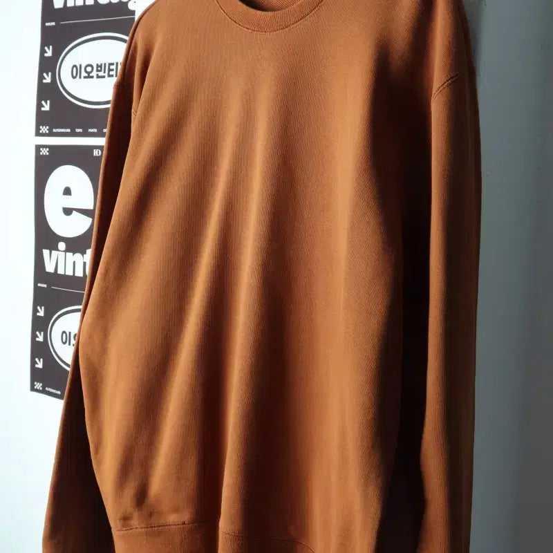 [BUNJANG] Javaness Plain Oversized Sweatshirt (Camel) / (L-2XL) 자바나스 맨투맨 티셔츠 된장 카멜 무지 박시-H38514
