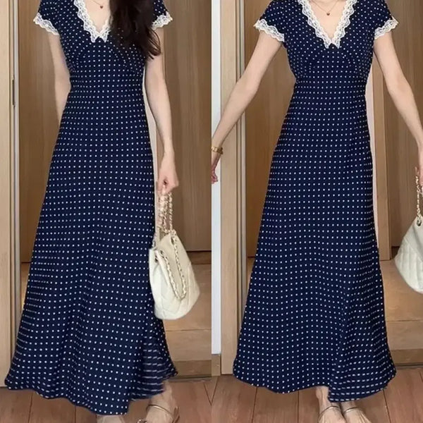 [BUNJANG] Dot Lace Dress - M / 도트 레이스 원피스-M