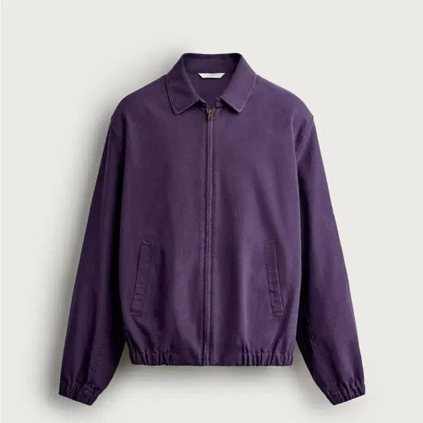 [BUNJANG] Zara Regular Fit Cotton Jacket / 자라 퍼플 보라 레귤러핏 코튼자켓 4026/179/654 새제품