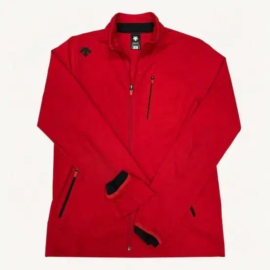 [BUNJANG] Descente Zip-Up Jacket Red L / 데상트 집업 자켓 레드 L