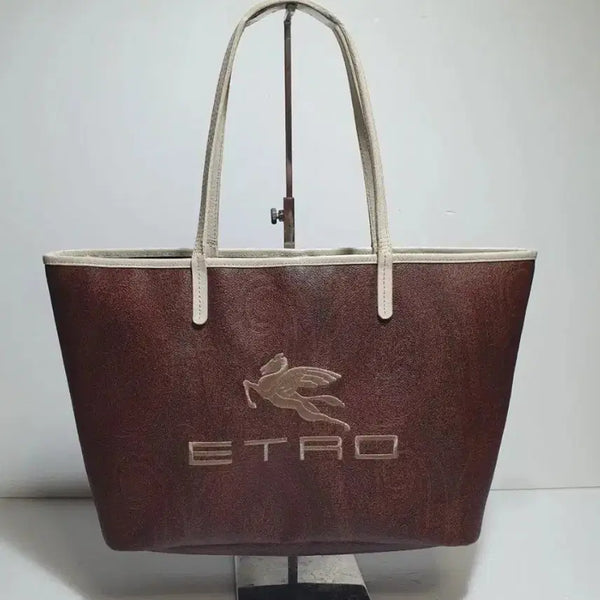 [BUNJANG] Etro Pegasus Logo Tote Bag Brown / 에트로 페가수스 로고 토트백 브라운