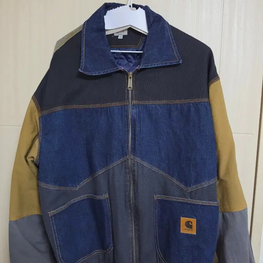 [BUNJANG] Carhartt Patchwork Denim Jacket / 칼하트 패치워크 데님 자켓