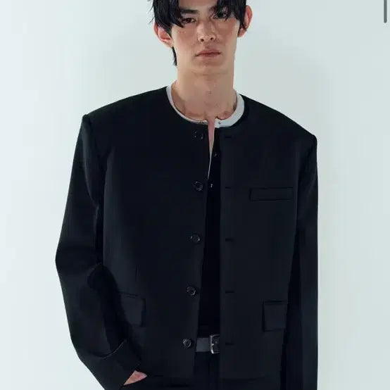 [BUNJANG] Noise M PURE COLLAR Tailored Jacket - Size L / 노이스 M PURE COLLAR TAILORED JACKET-L사이즈