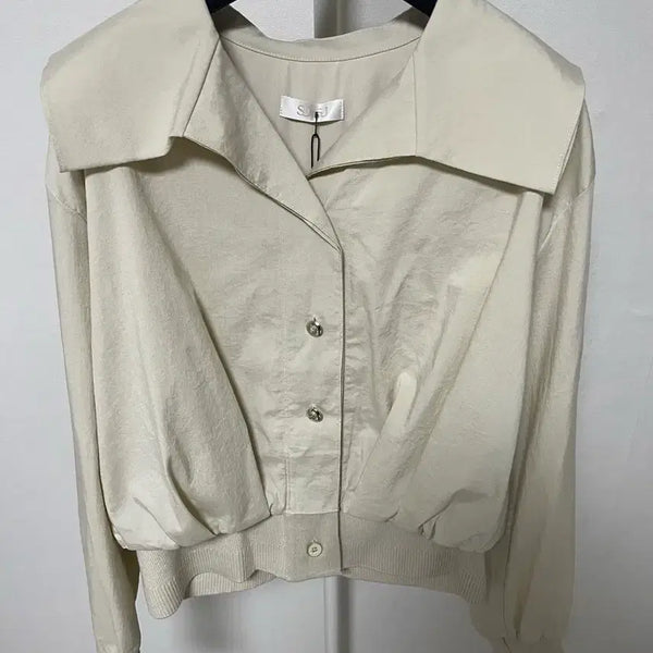 [BUNJANG] SJSJ Beige Blouse / SJSJ블라우스