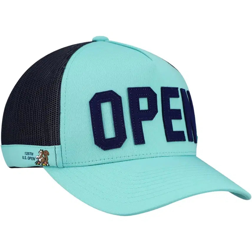 [BUNJANG] G/FORE 2025 US Open Trucker Golf Hat Mint / [새상품] 지포어 (G/FORE) 남성 2025 US 오픈 트러커 골프 모자 민트 FREE
