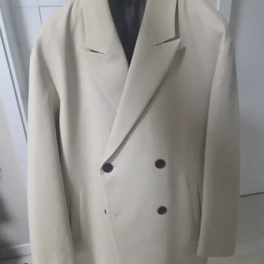[BUNJANG] System Homme Ivory Double Coat / 시스템옴므 아이보리 더블코트팝니다