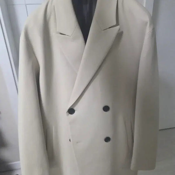 [BUNJANG] System Homme Ivory Double Coat / 시스템옴므 아이보리 더블코트팝니다