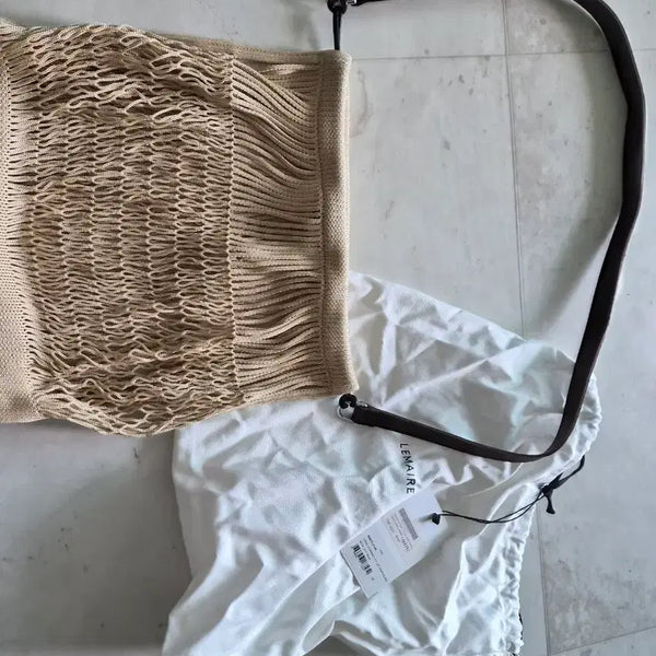 [BUNJANG] Lemaire Knit Felt Bag Beige Large / 르메르 니트 필트 백 베이지 라지
