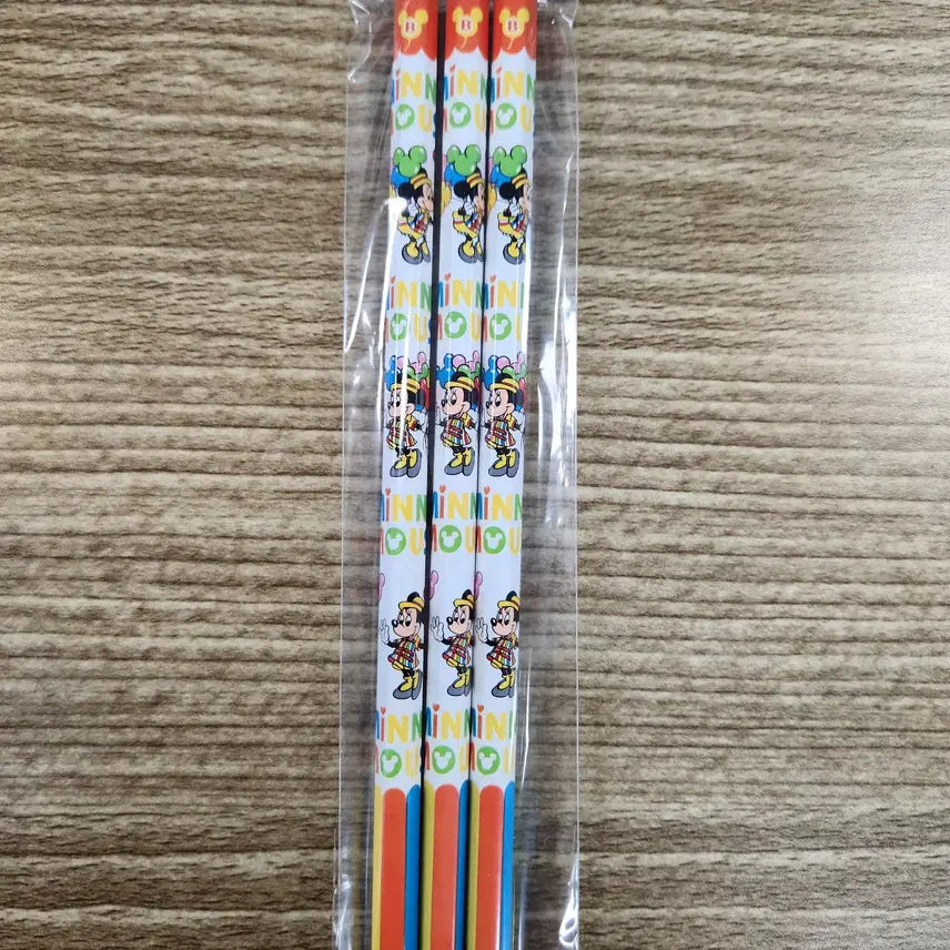 [BUNJANG] Tokyo Disneyland Mini Mouse Pencil Set (3 pcs) / 도쿄 디즈니랜드 미니 연필 (3개)