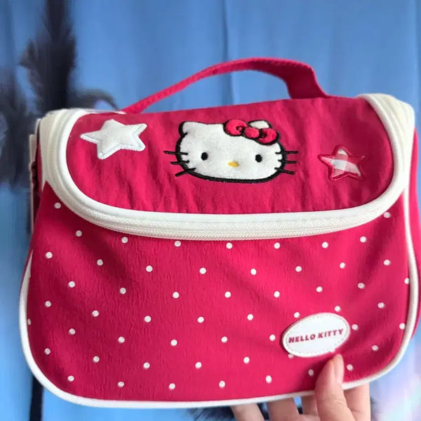 [BUNJANG] Hello Kitty Pink Dot Pouch / (미사용)헬로키티 핑크 도트 파우치