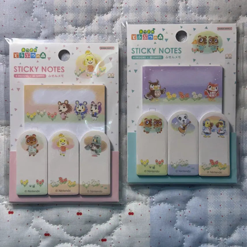 [BUNJANG] Animal Crossing Character Sticky Notes Memo Pad / 동물의숲 캐릭터 포스트잇형 메모지