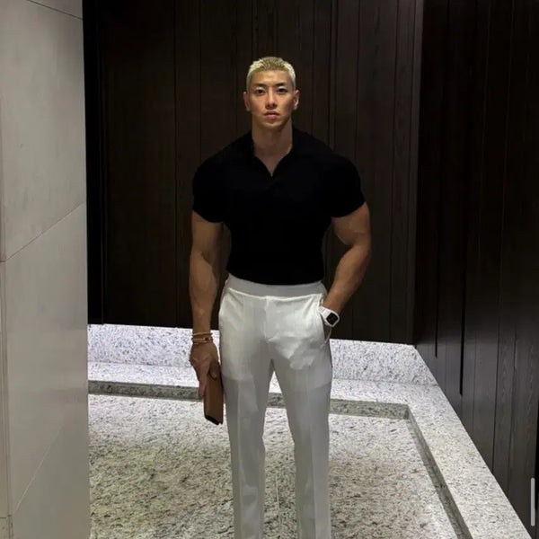 [BUNJANG] Raffinato Pintuck Training Pants - White / 라피나토 핀턱 트레이닝팬츠 화이트 팝니다