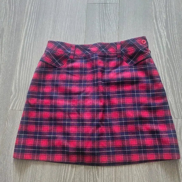 [BUNJANG] Check Pattern Midi Skirt / 체크 패턴 스커트