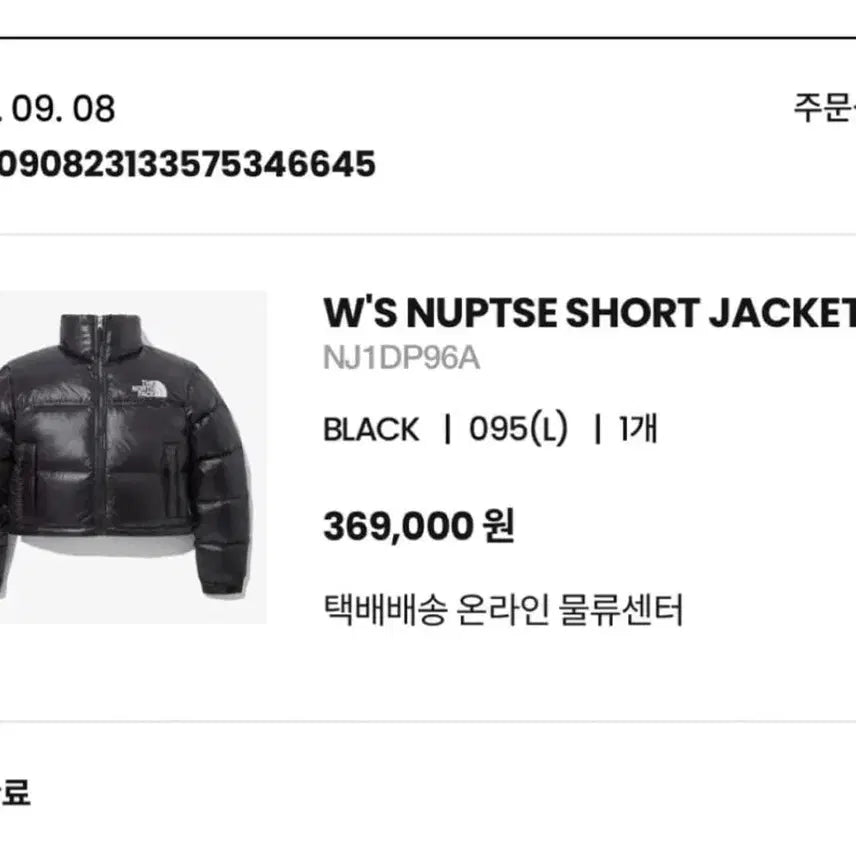 [BUNJANG] The North Face NUPTSE Short Jacket Black / 노스페이스 눕시 숏 자켓 블랙 095