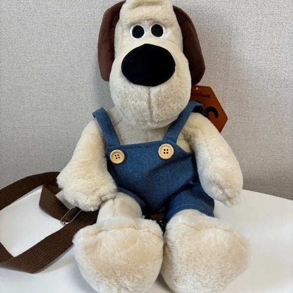 [BUNJANG] Wallace & Gromit Gromit Plush Bag / 윌레스와 그로밋 그로밋 인형 가방