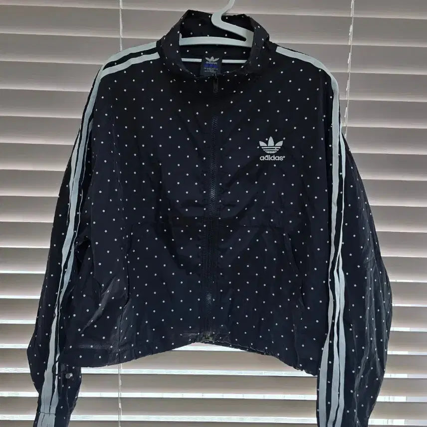 [BUNJANG] Adidas Small Dot Windbreaker Black / 아디바막 작은땡땡이 검정 새상품
