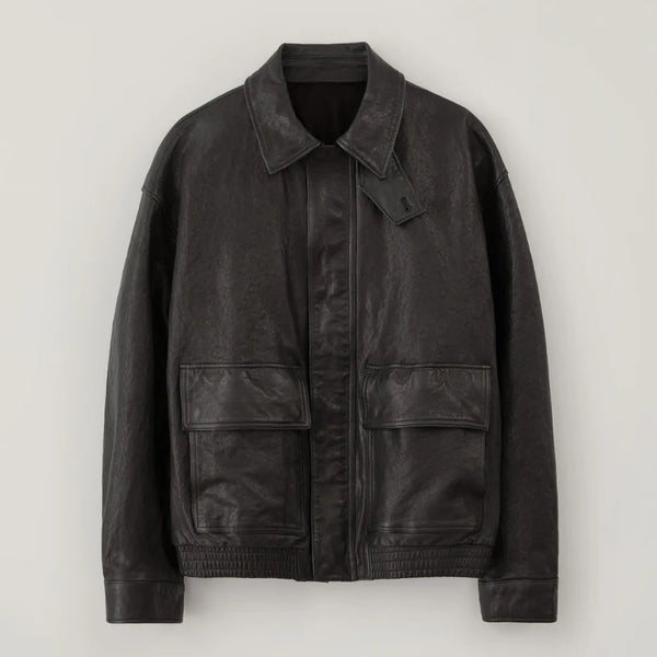 [BUNJANG] Blank Room Washed Leather Flight A-2 Jacket Size 2 / [네고 가능] 블랭크룸 워시드 레더 플라이트 a-2 자켓 2사이즈