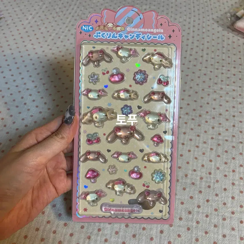 [BUNJANG] Cinnamoroll Angels Bonbon Sticker Flower / 시나모엔젤스 봉봉스티커 플라워
