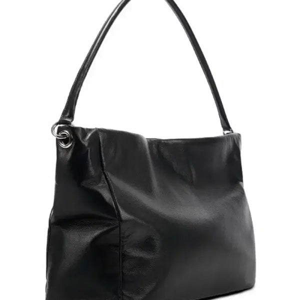[BUNJANG] Dainnit Leather Big Bag Black / 다이닛 레더 빅백 블랙