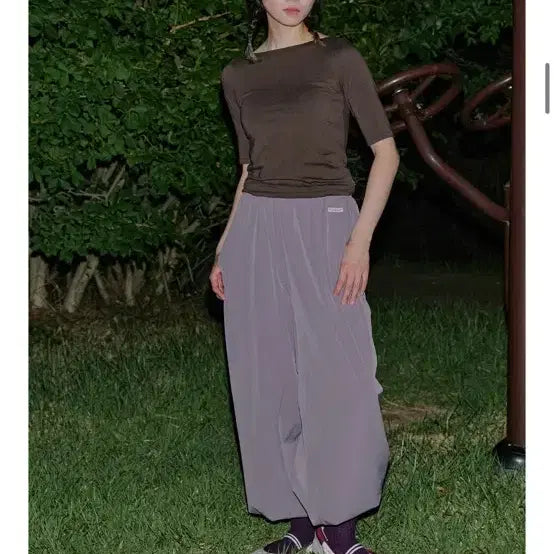 [BUNJANG] Movewarm Tuck Lounge Pants Violet Grey M / 무브웜 Tuck Lounge Pants : Violet Grey (M)