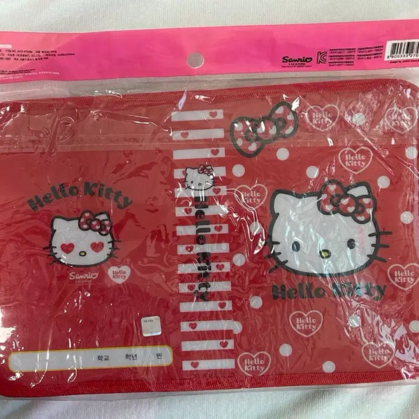 [BUNJANG] Sanrio Classic Kitty Stationery Pouch Set / 새상품 고전 키티 문구 파우치 세트