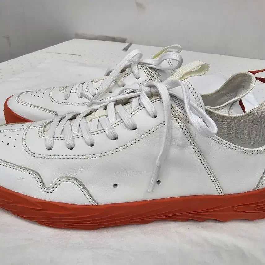 [BUNJANG] Mother Ground White Orange Sneakers / 마더 그라운드~화이트.오렌지 스니커즈