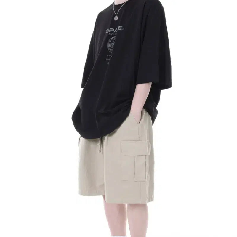 [BUNJANG] Modernment Cargo Shorts Beige L / 모더먼트 카고 반바지 베이지 L