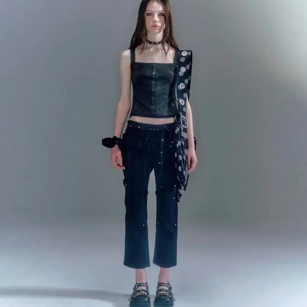 [BUNJANG] VACANT ARCHIVE BONA Strap Ankle Pants / 베이컨트 아카이브_ BONA STRAP ANKLE PANTS