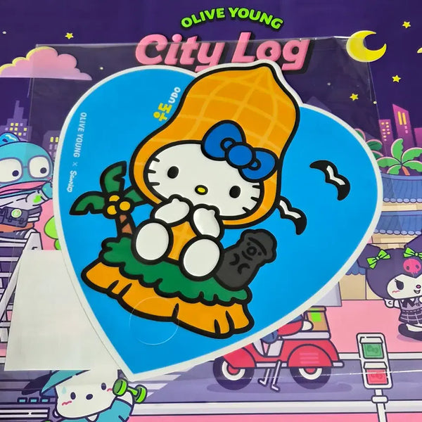 [BUNJANG] Hello Kitty Udo Fan / [미개봉]올영 지역 마스코트 헬로키티 부채 (우도)