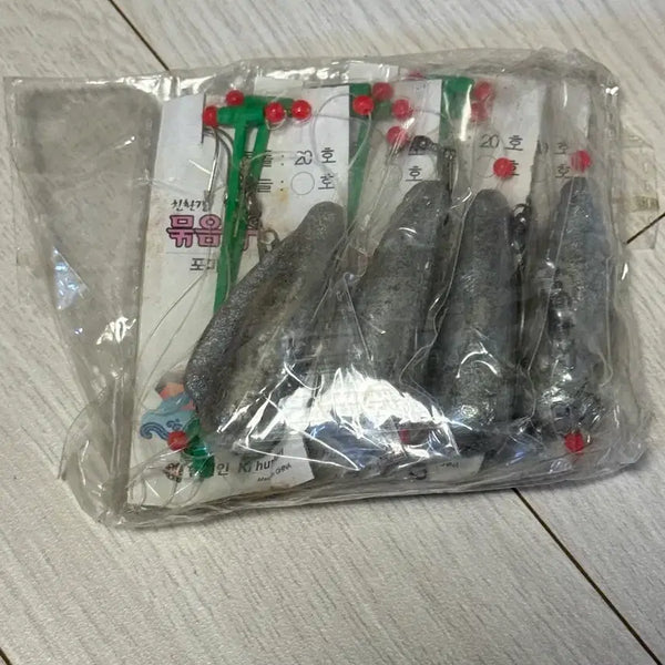 [BUNJANG] Fishing Sinker Rig Set (4 pcs) / 낚시 묶움추 포마린 채비 봉돌 4개 세트