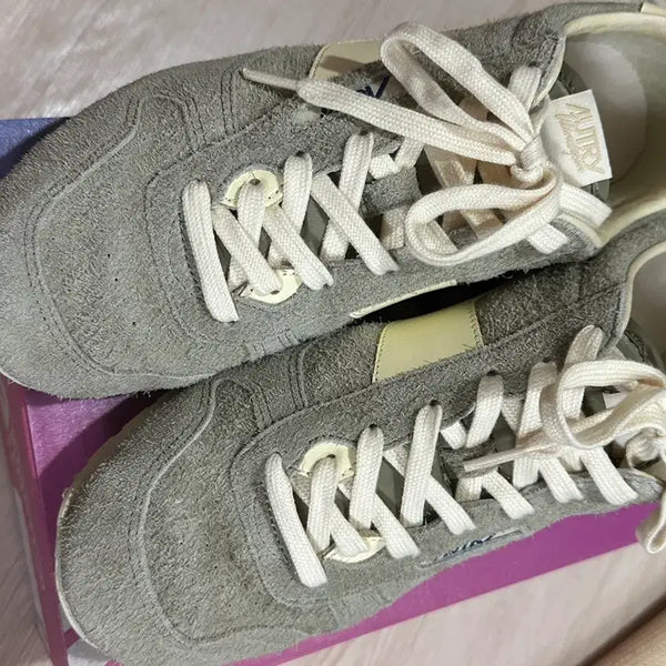 [BUNJANG] OTRY Suede Sneakers - Grey / 오트리