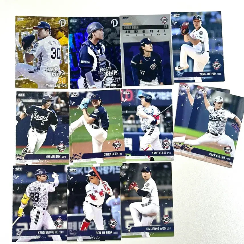 [BUNJANG] Doosan Bears 2026 KBO Plus Cards Bundle Set / 2026kbo플러스 카드 두산베어스 일괄