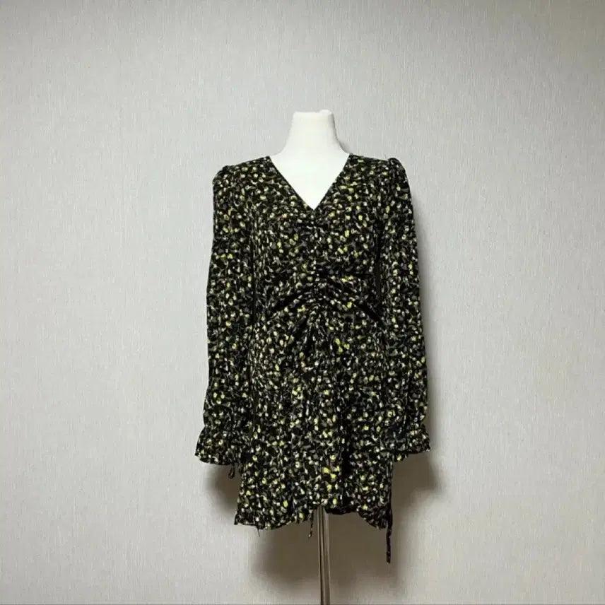 [BUNJANG] Shirred Mini Dress with Adjustable Length / 원피스