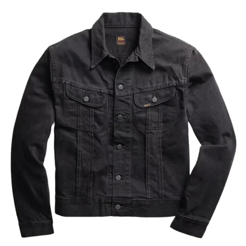 [BUNJANG] RRL Black Denim Trucker Jacket XXL / RRL LOT 271 블랙 데님 트러커 자켓 XXL