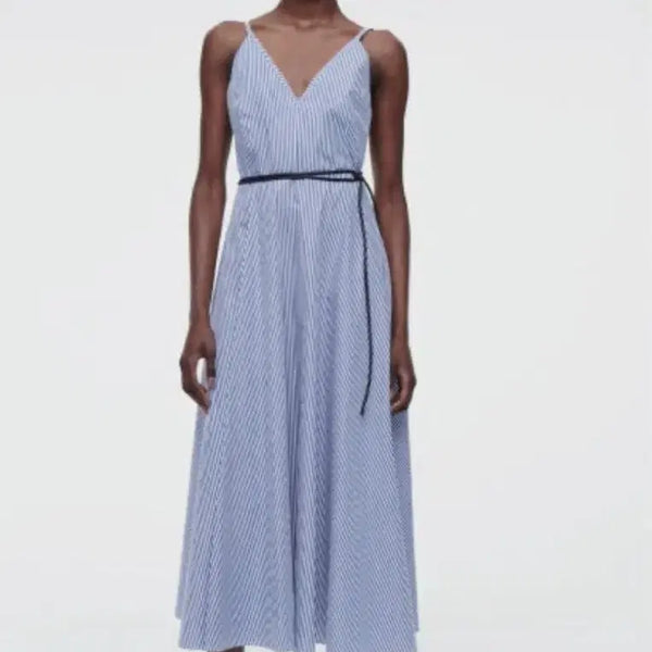 [BUNJANG] COS Striped Resort Maxi Dress / COS 스프라이프 휴양지 원피스