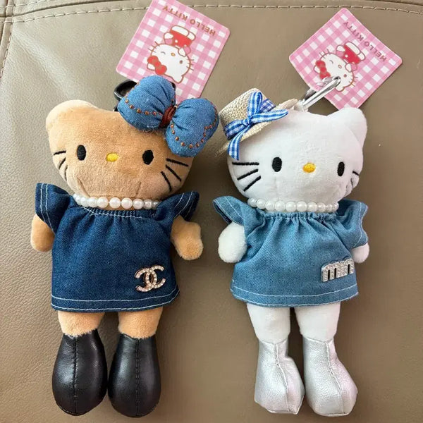 [BUNJANG] Hello Kitty Denim Dress Bundle Set / 롱다리키티 데님 원피스 2개 일괄