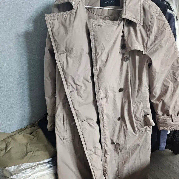 [BUNJANG] Tahari Beige Trench Coat / 타하리 트렌치 코트 베이지