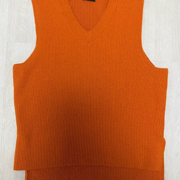 [BUNJANG] In Silence V-Neck Knit Vest / 인사일런스 브이넥 니트 조끼 베스트