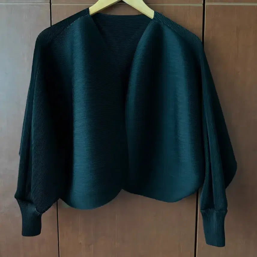 [BUNJANG] Pleated Bolero Cardigan / 플리츠 볼레로 가디건