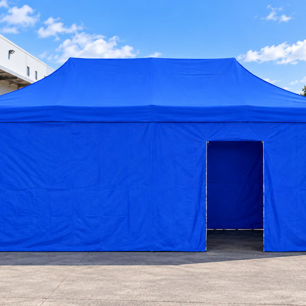 [BUNJANG] 3x6m Canopy Tent Plain Type 4-Sided Enclosure Blue / 3x6 캐노피 천막 민자형 4면 가림막 행사 야외부스 블루