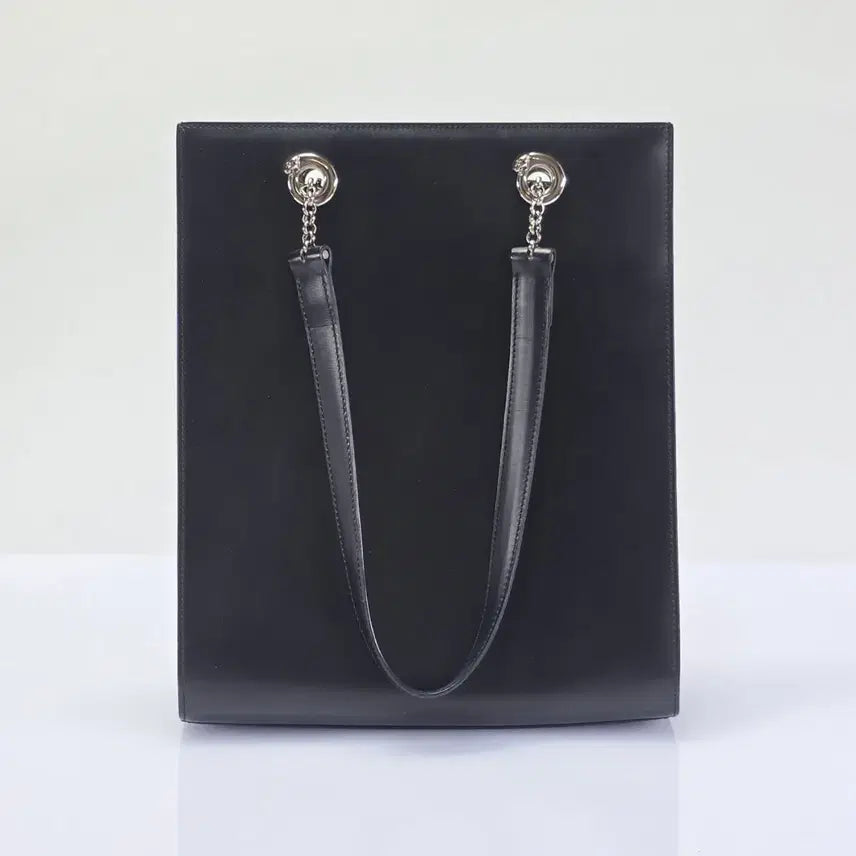 [BUNJANG] Cartier Panthère Chain Shoulder Bag Leather / 까르띠에 팬더 은장 체인 숄더백