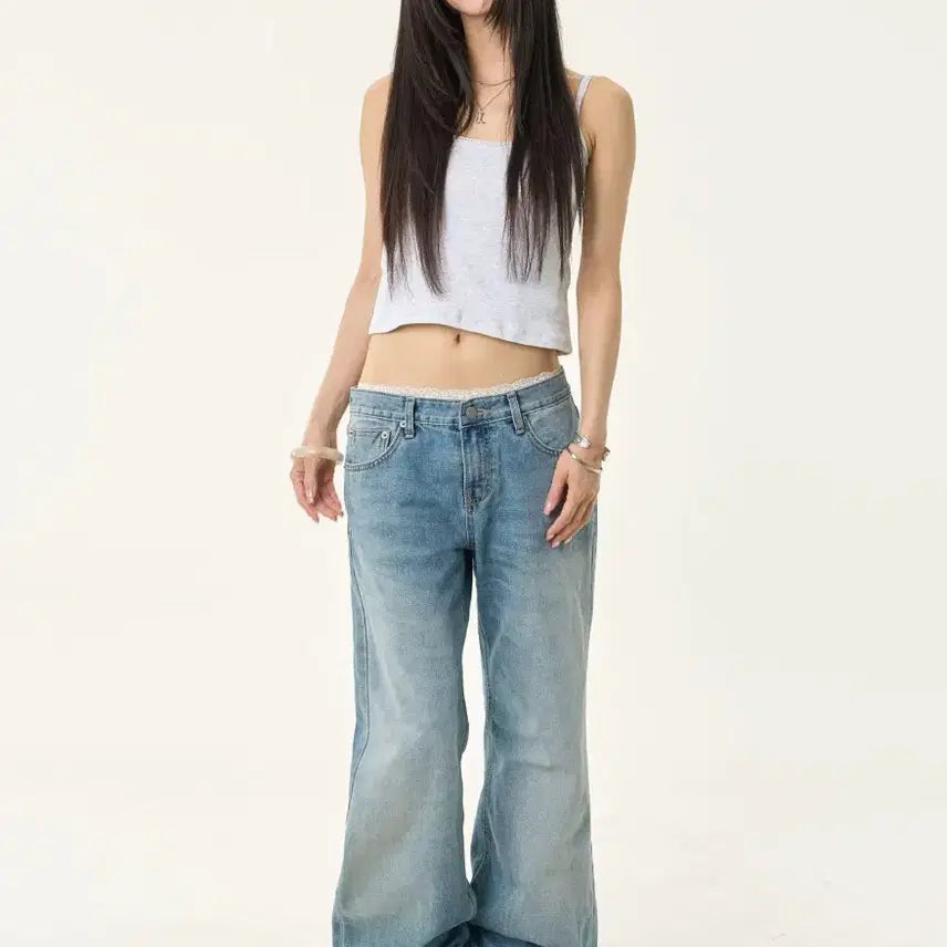 [BUNJANG] Litkim Classic Low Jeans / 릿킴 CLASSIC LOW JEANS 로우라이즈 팬츠 ootj