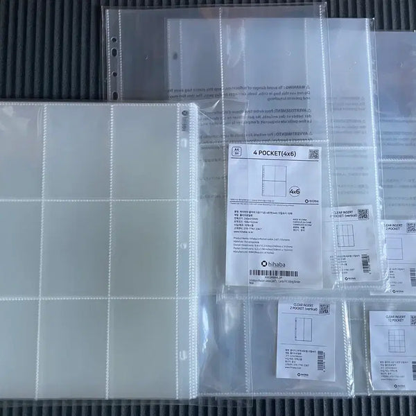 [BUNJANG] HighHaba A4 Binder Refills 9 Pocket 50 Sheets / 하이하바 a4 바인더 속지 9포켓 50장