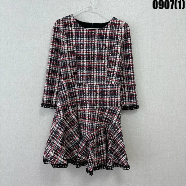 [BUNJANG] OZOC Check Tweed Dress / OZOC 체크 트위드 원피스 55