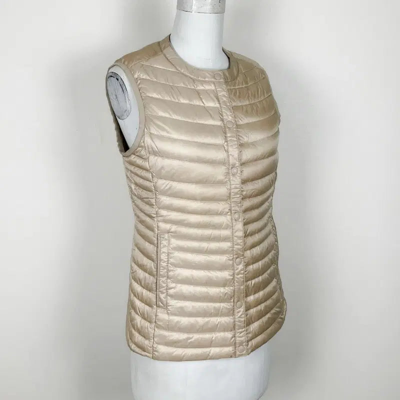 [BUNJANG] Crocodile Gold Down Vest / 크로커다일/상태굿 다운 골드 패딩 조끼 90 66 M/라덴