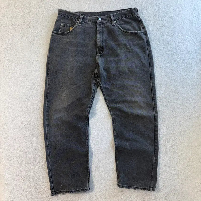 [BUNJANG] Wrangler Black Denim Pants / 랭글러 흑청 데님팬츠
